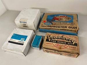 Vintage Auto Parts Lot GM Everco SAFCO Fromberg Boxed Accessories