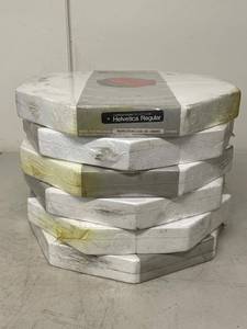 Vintage Phototypesetting Type Discs Helvetica Regular 10 Pt Set of 6
