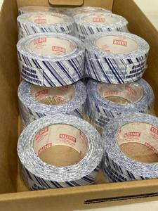 Uline S-9927 Security Seal Packing Tape 12 Rolls Tamper Evident