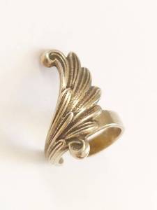 Sterling Silver Feather Wing Adjustable Ring