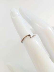 Minimalist Sterling Silver Wave Band Ring