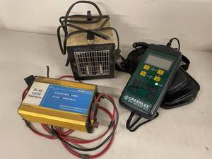 Greenlee Light Meter Big Heat Heater 300W Inverter Untested Lot