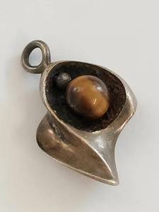 Sterling Silver Uniquely Shapped Pendant