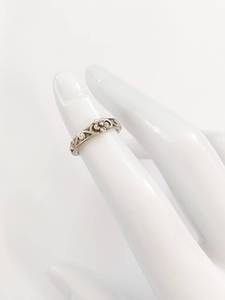 Sterling Silver Adjustable Floral Band Ring