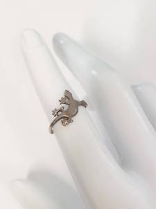 Sterling Silver Gecko Ring