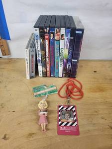 Mixed Lot Dvds With Hallmark Golden Girls Ornament & Team Blanche Lanyard