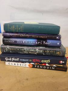 Mixed Lot of 6 Books Gaiman, Rebel Girls, Penguin & More