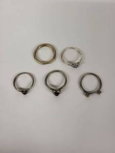 Sterling Silver 925 Gemstone Rings (Lot of 5)