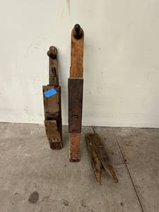 Antique Wooden Hand Corn Seed Planters Set of 3 Triumph Primitive