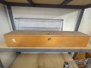 Knit-King Vintage Flatbed Knitting Machine in Wood Case See Photos