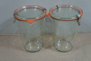 2 Weck 34L Mold Canning Jars