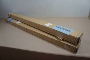 2 Sets of Cordless 1 Vinyl Mini Blinds - 42x48 - Midnight White