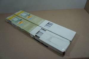 2 Sets of 1 Vinyl Mini Blinds - 27x64 - Pearl White