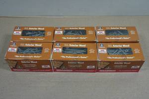 6 Boxes Exterior Wood Deck & Fence Screws - 6x1.25