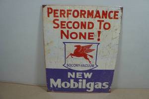 Novelty Metal Sign - Mobilgas