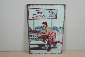 Novelty Metal Sign - Tire Service