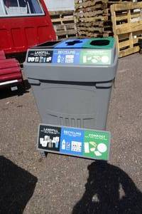 Commercial TrashRecyclingCompost Sorting Can