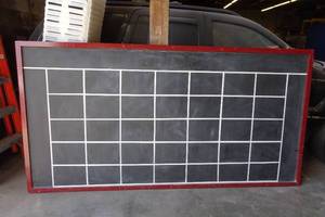 Large Wood Framed Chalkboard - 50 x 98