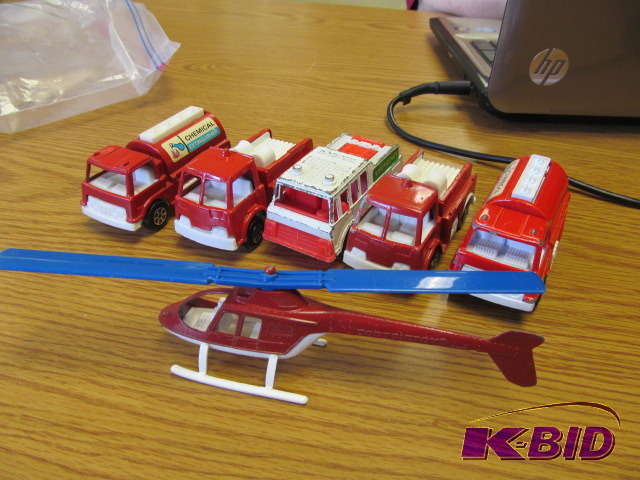 lot 56 image: Lot of 6 TootsieToy emergency vehicles