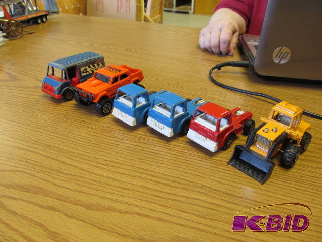 lot 58 image: Lot of 6  TootsieToy trucks 1970s
