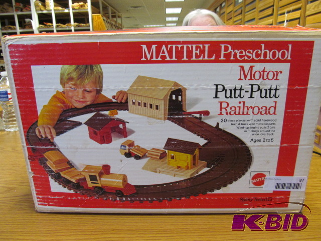 lot 87 image: Mattel Pre School Putt Putt Train complete in box
