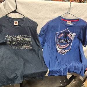 2-2XL Harley Davidson T-Shirts, Like New
