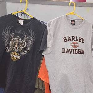 2-L Harley Davidson T-Shirts, Like New