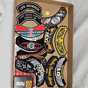 As New Harley Davidson Hog Club Rockers  Patches