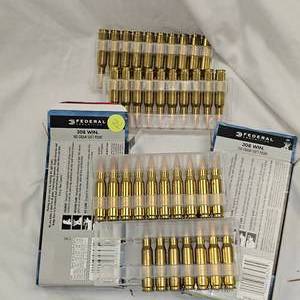 2-Boxes Fed 308, 180grSP, 37 Rounds