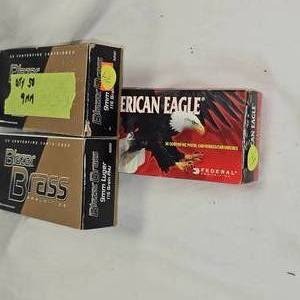 3-50 Rd Boxes 9mm FMJ, 150 rds