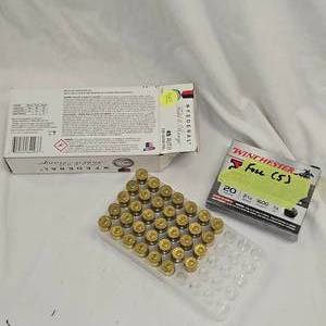 1 Box 45ACP Federal, 1 Box 20ga Winchester Slugs