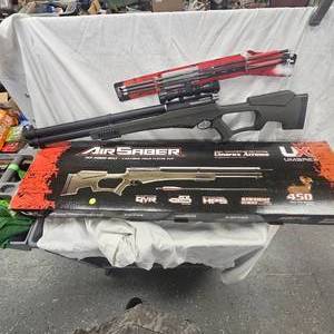 Air Saber PCP Arrow Rifle wScope and Arrows, Dealer Sample