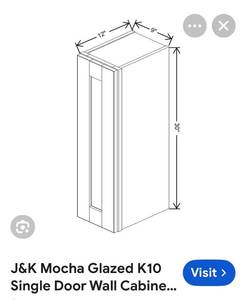 New J&K Cabinetry Model K10 W0930-See Photo For Size Only