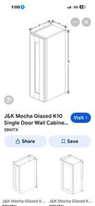 New J&K Cabinetry Model K10 W0930-See Photo For Size Only
