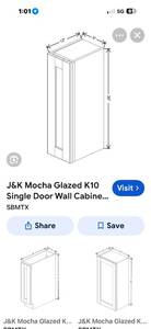 New J&K Cabinetry Model K10 W0930-See Photo For Size Only