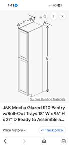 New J&K Cabinetry Model K10 WP249627-See Photo For Size Only