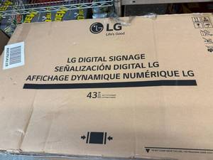 43 LG Digital Signage TV-These are commercial tv models meant to stay on for long periods of time