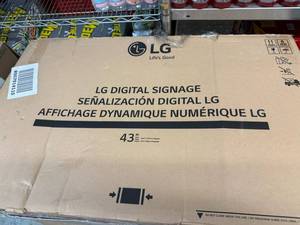 43 LG Digital Signage TV-These are commercial tv models meant to stay on for long periods of time