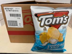 12x Toms Potatoe Chips-Vinegar & Salts