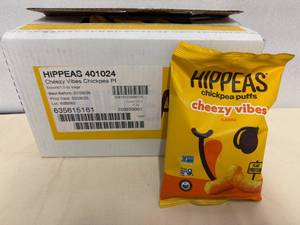 6x 1.5oz Hippeas-Chick Pea Puff-Cheezy Vibes