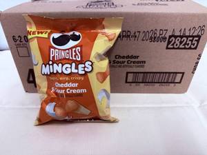 6x 2oz Pringle Mingles-Cheddar & Sour Cream