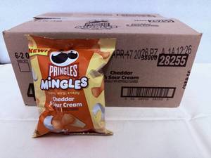 6x 2oz Pringle Mingles-Cheddar & Sour Cream