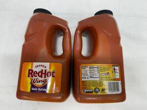 2x Franks Red Hot Wings Sauce-Buffalo Garlic