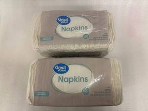 6x 500ct Great Value Napkins