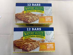 2x 12Bars Nature Valley Peanut Butter Soft Bake Oatmeal Squares