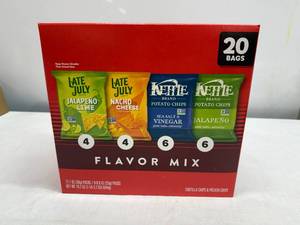SSS. 20 Bags Flavor Mix Chips-Kettle & Late July