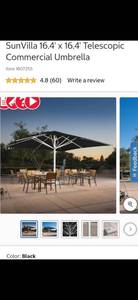 16x16 patio umbrella