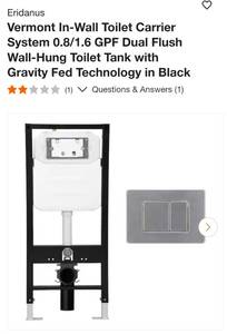 In-wall toilet tank carrier system