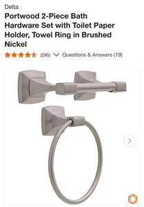 2-peice bathroom hardware set