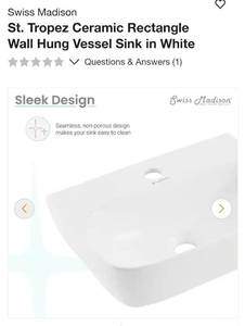 Wall-mount sink